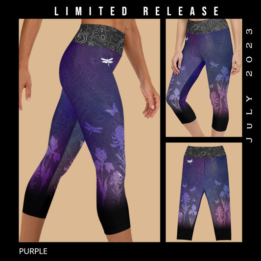 Monthly Escape x July 2023 - Yoga Capri Leggings