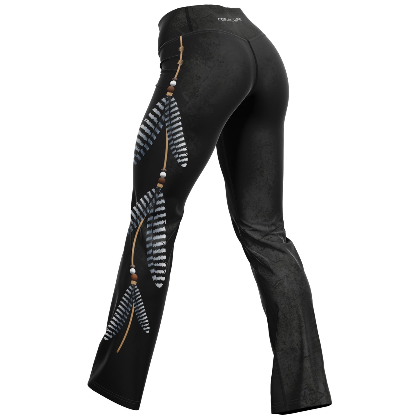 Feather Dance - Flare Leggings