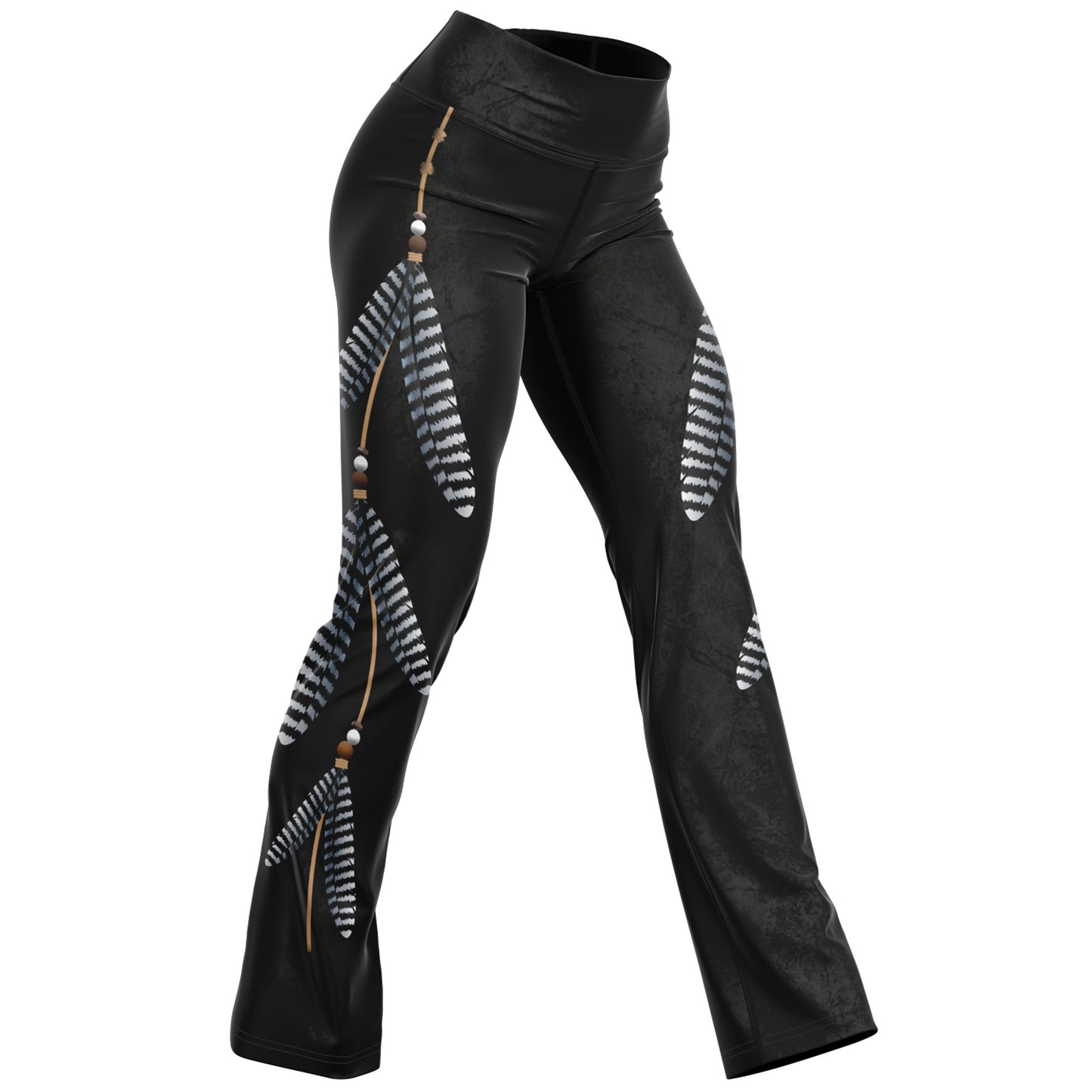 Feather Dance - Flare Leggings