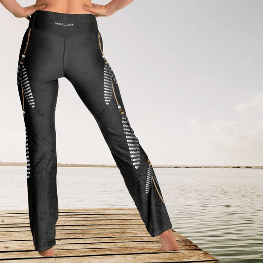 Feather Dance - Flare Leggings