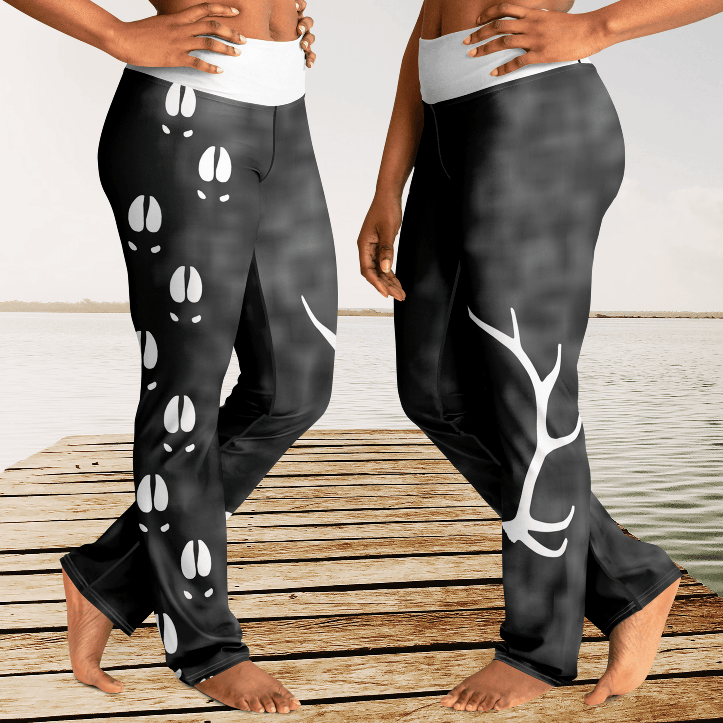 Elk Totem - Flare Leggings
