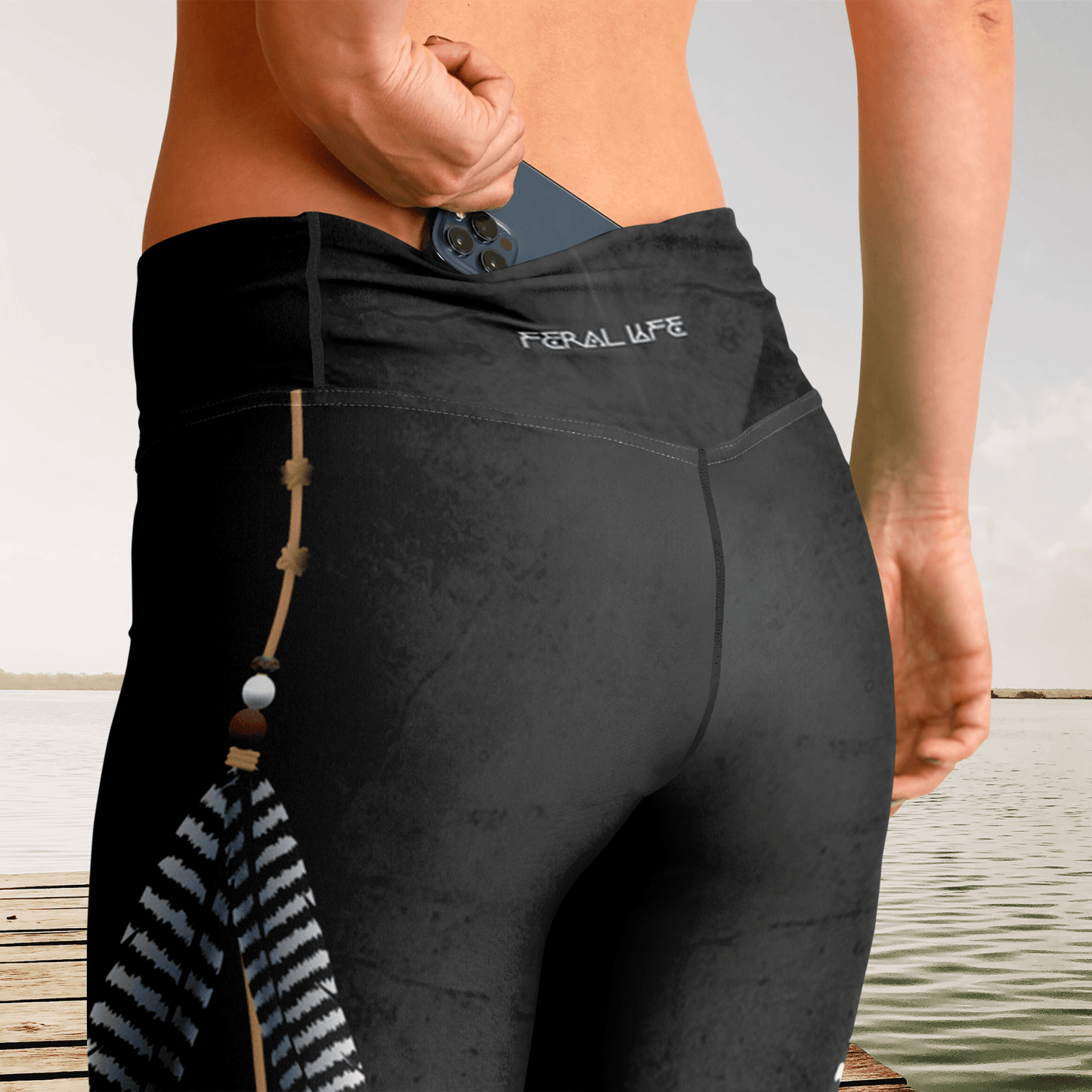 Feather Dance - Flare Leggings