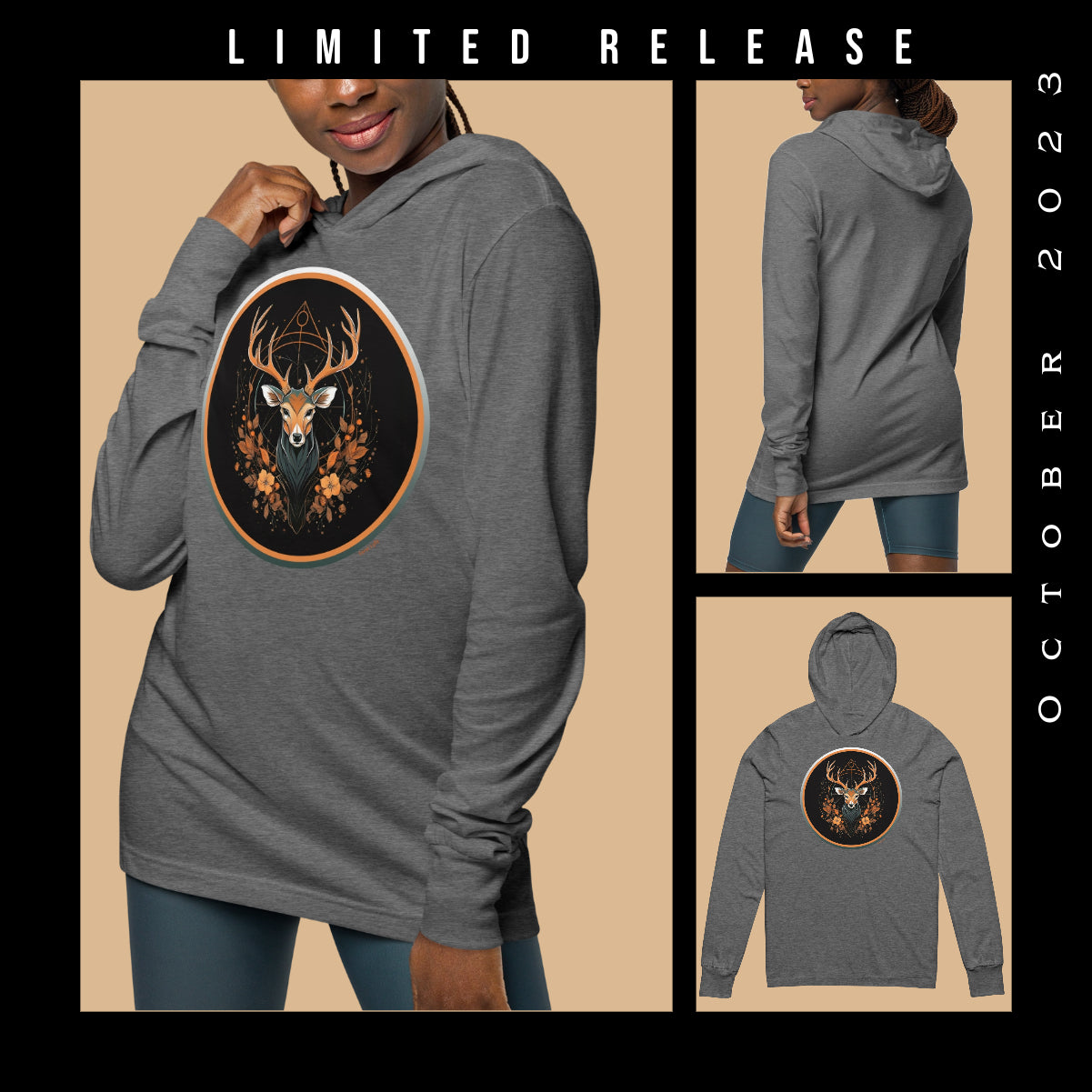 Monthly Escapes x October 2023 - Hooded Long-Sleeve Tee