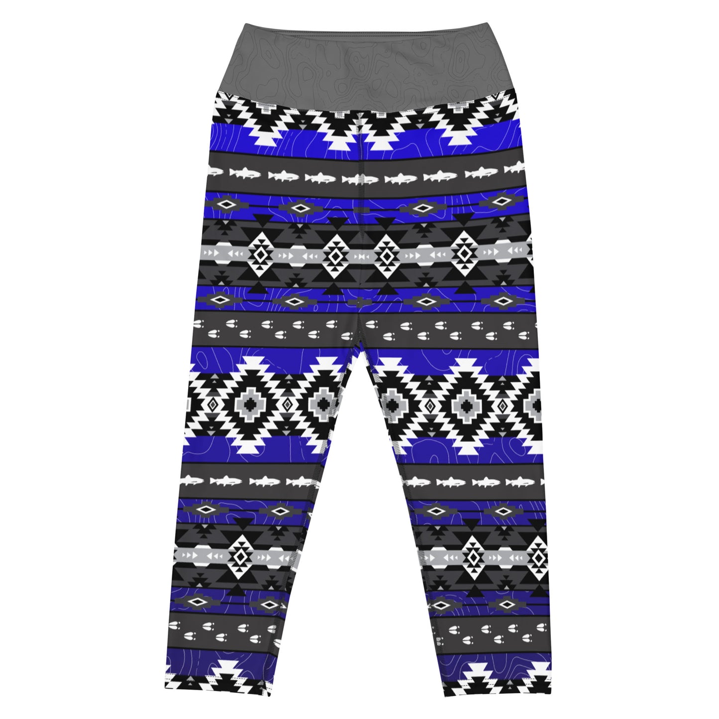 Trout and Tracks - Capri Leggings