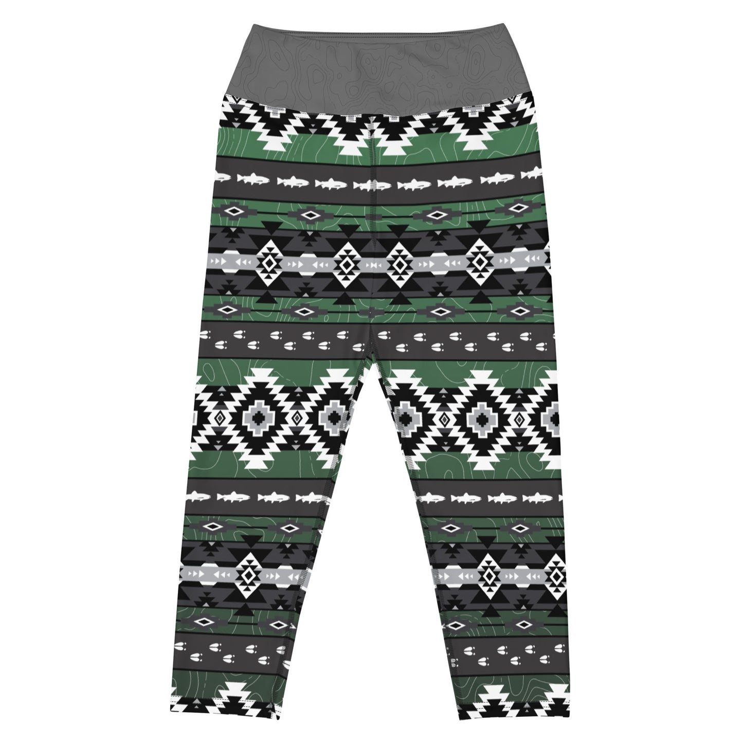 Trout and Tracks - Capri Leggings
