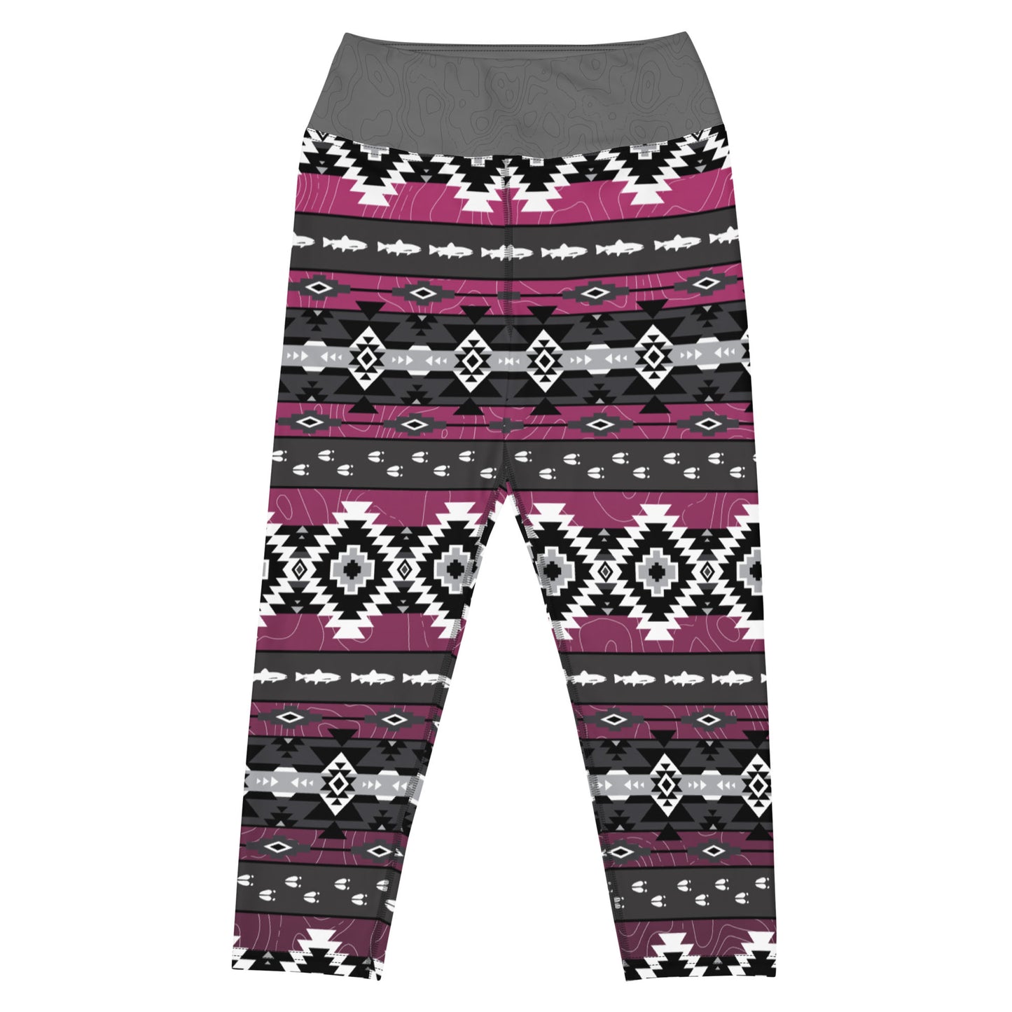 Trout and Tracks - Capri Leggings