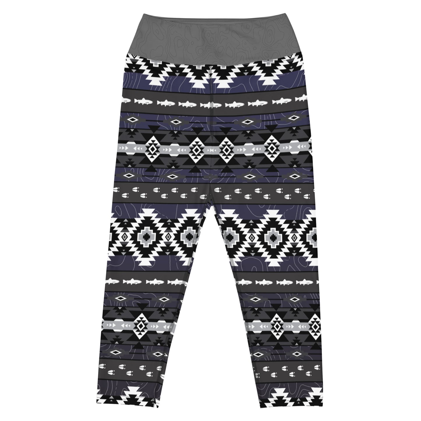 Trout and Tracks - Capri Leggings