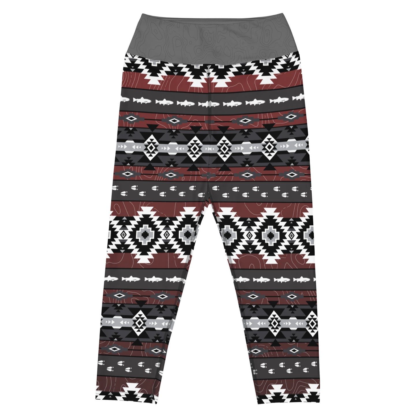 Trout and Tracks - Capri Leggings