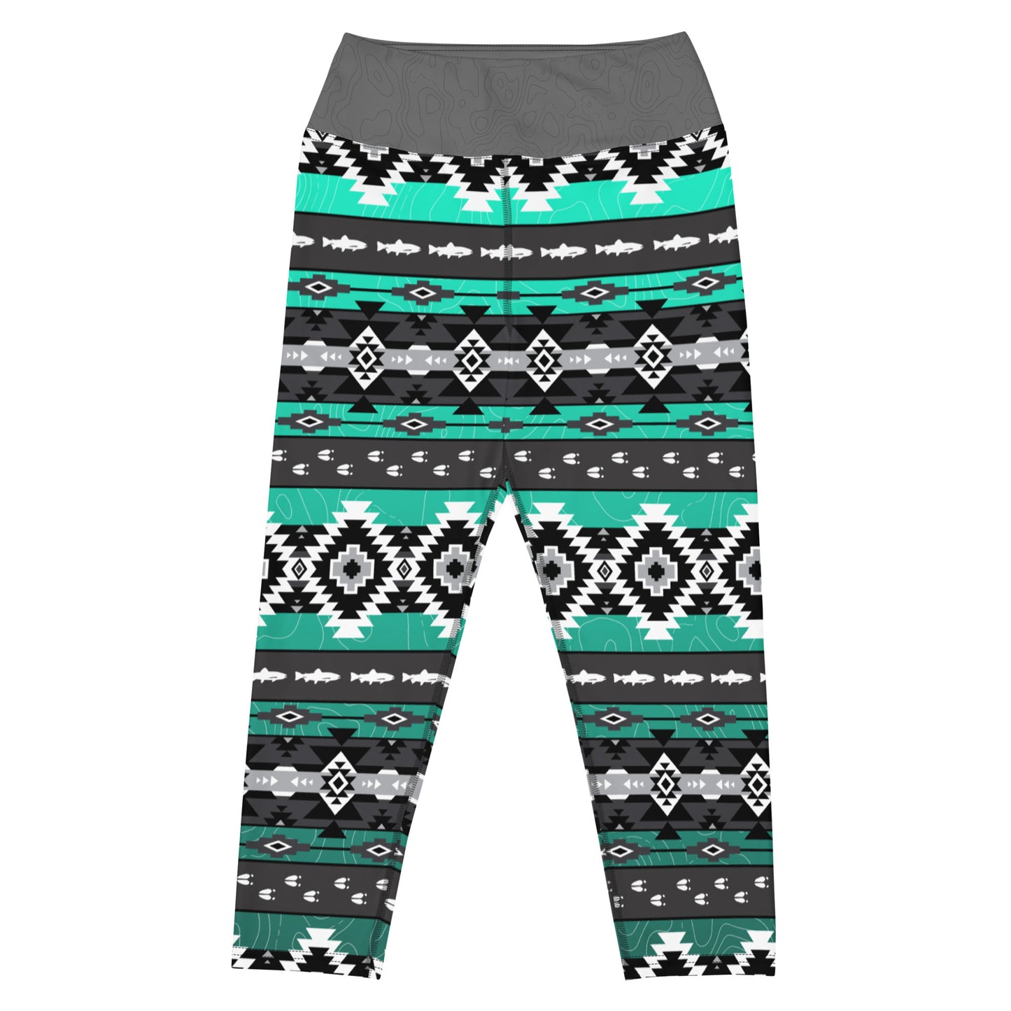 Trout and Tracks - Capri Leggings
