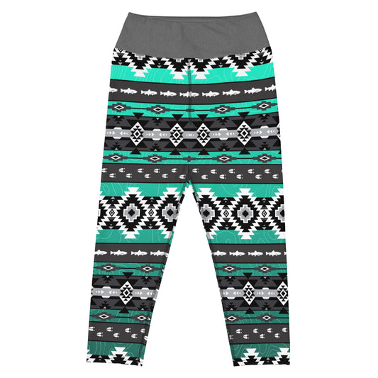 Trout and Tracks - Capri Leggings