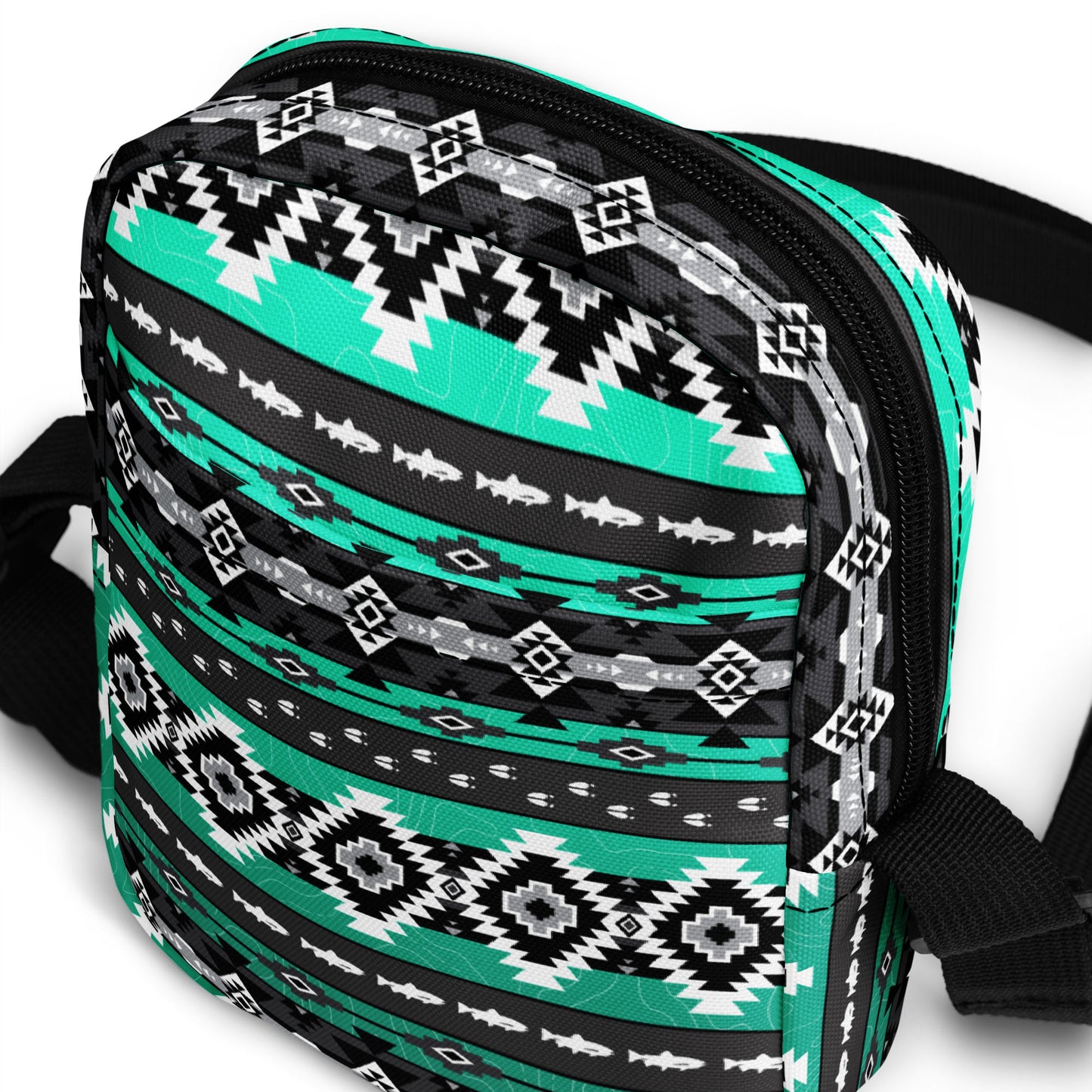 Trout and Tracks - Utility Crossbody Bag