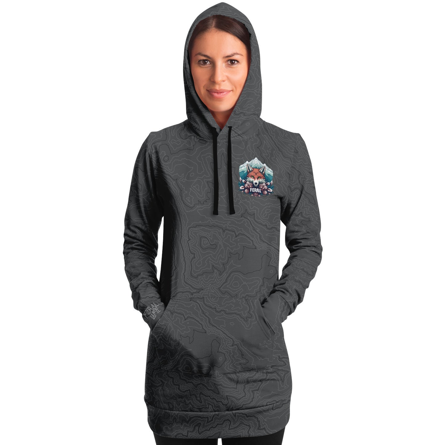 Feral Fox - Longline Hoodie