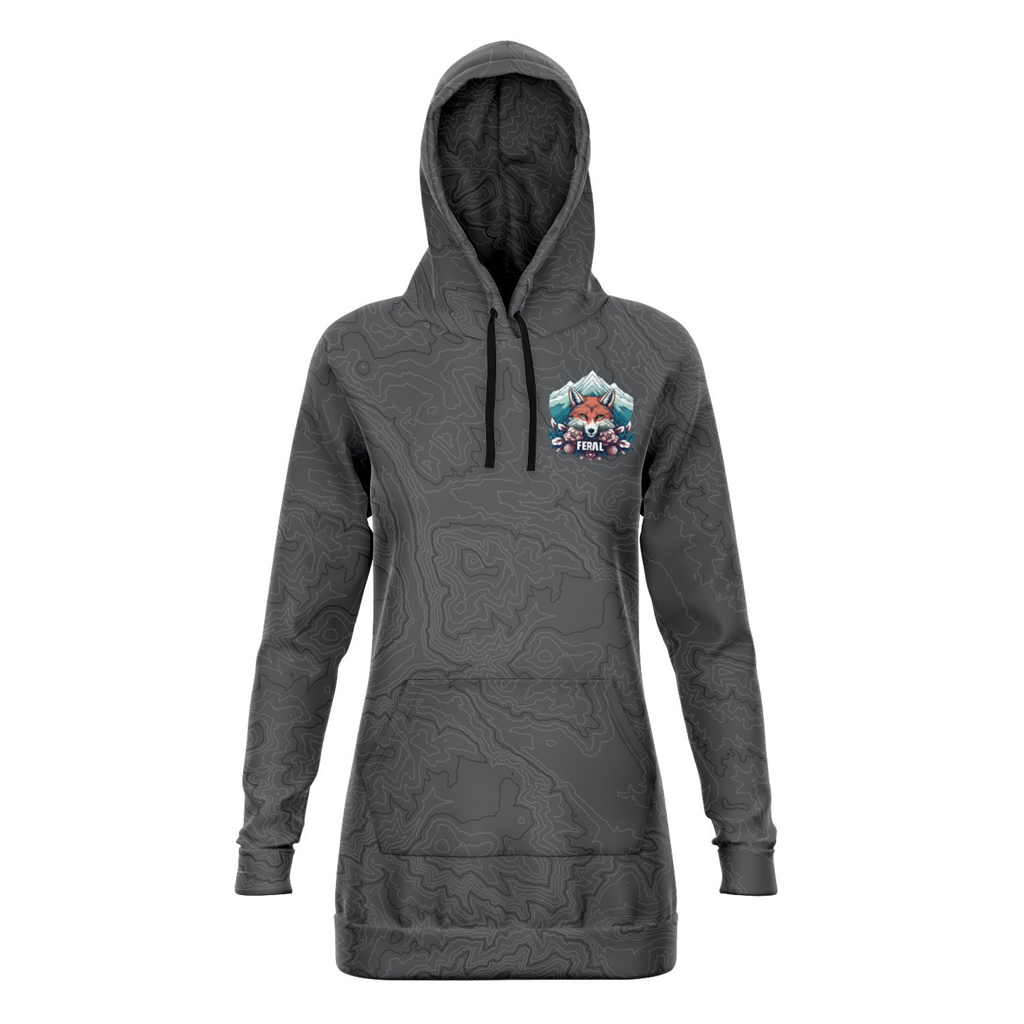 Feral Fox - Longline Hoodie