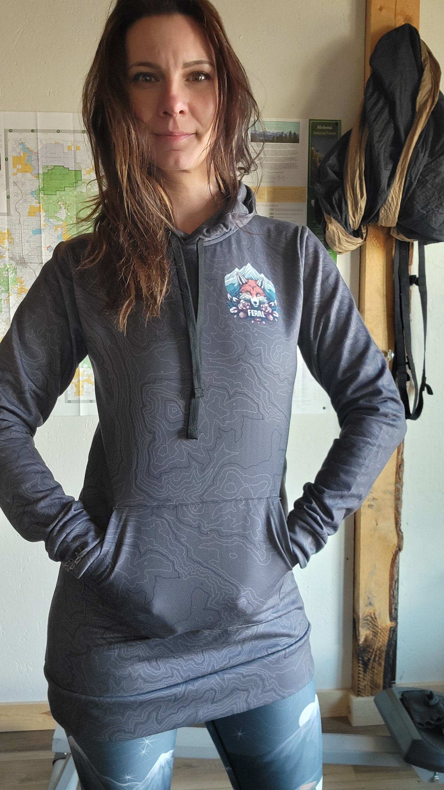 Feral Fox - Longline Hoodie