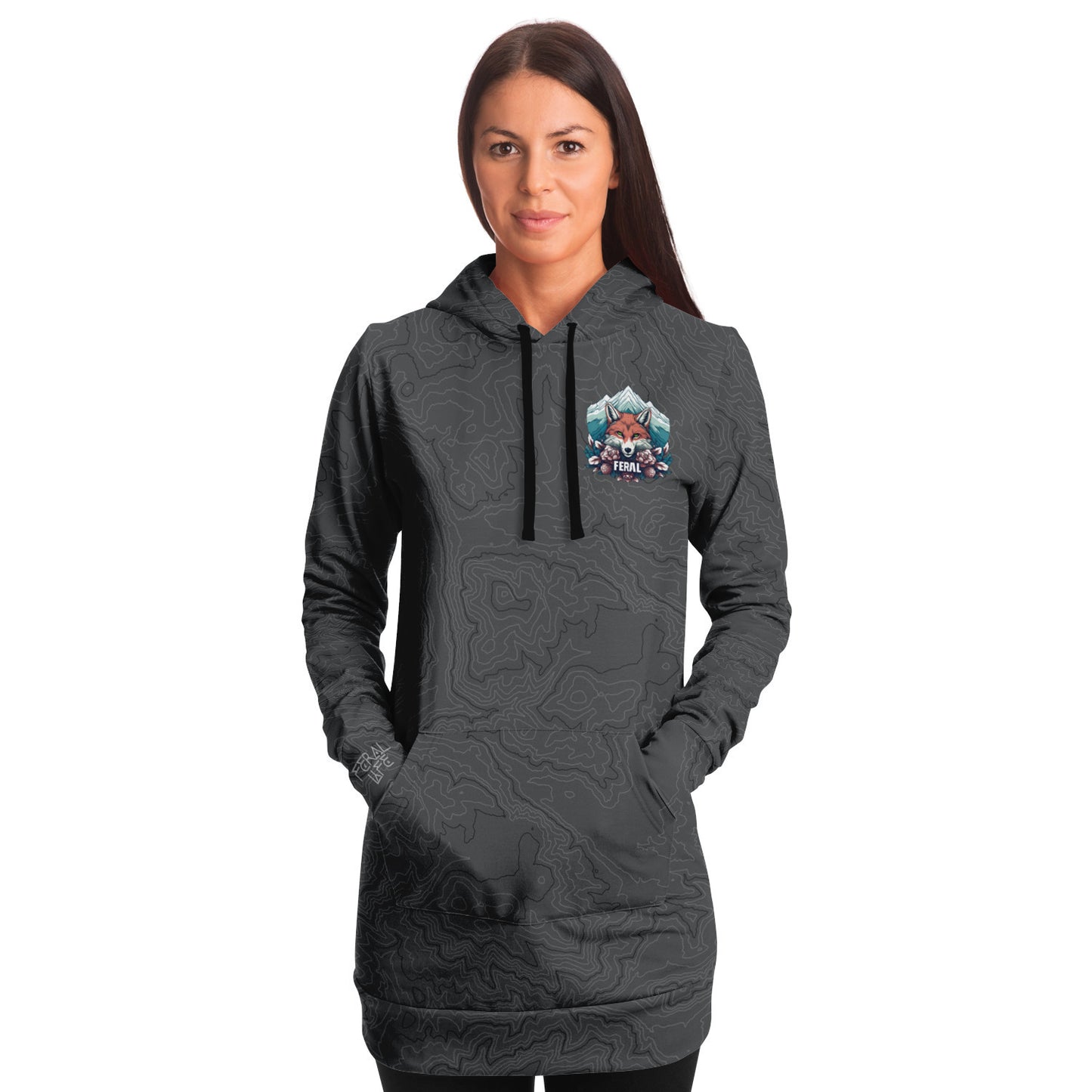 Feral Fox - Longline Hoodie