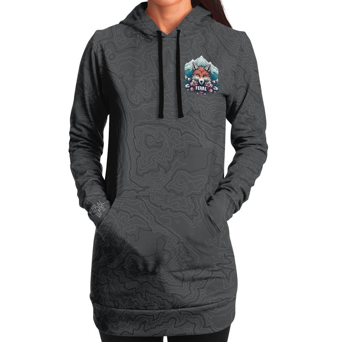 Feral Fox - Longline Hoodie