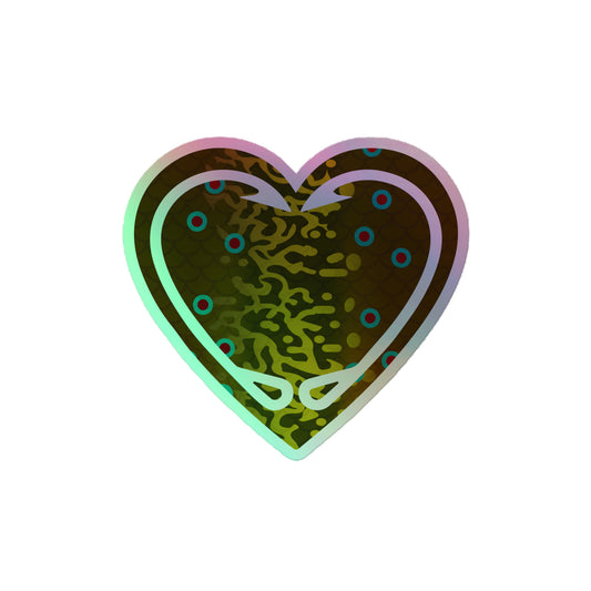 Brook Trout - Fishing Love - Holographic Sticker