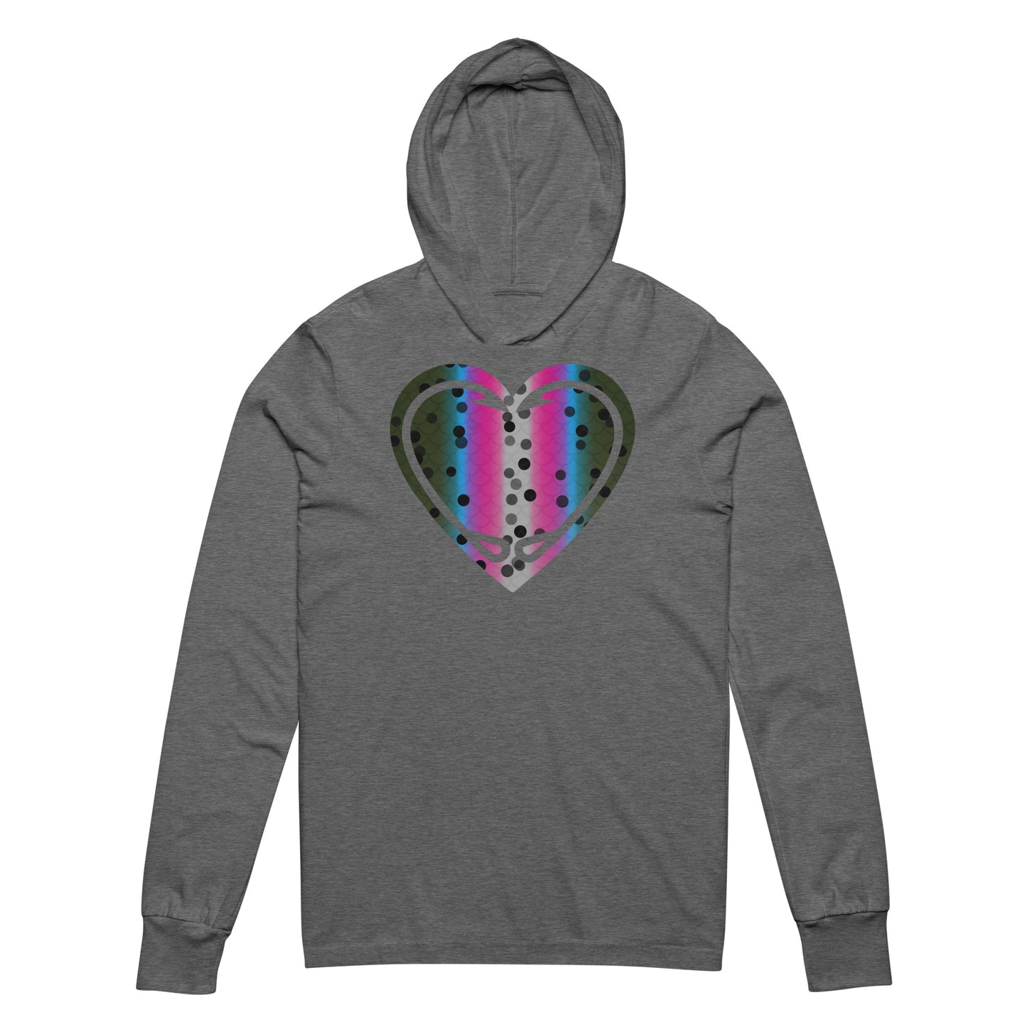 Rainbow Trout - Fishing Love - Hooded Long Sleeve T-Shirt