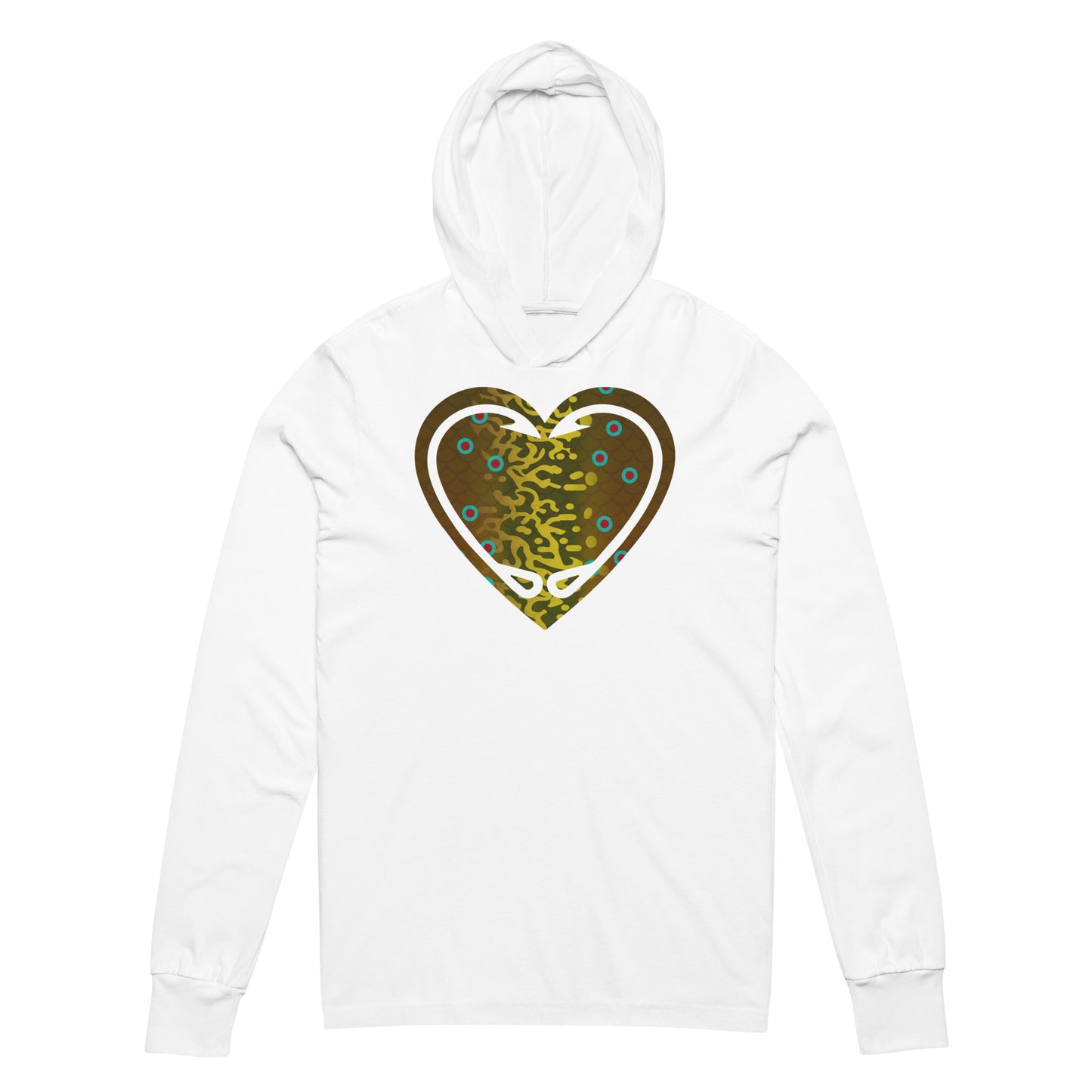 Brook Trout - Fishing Love - Hooded Long Sleeve T-Shirt