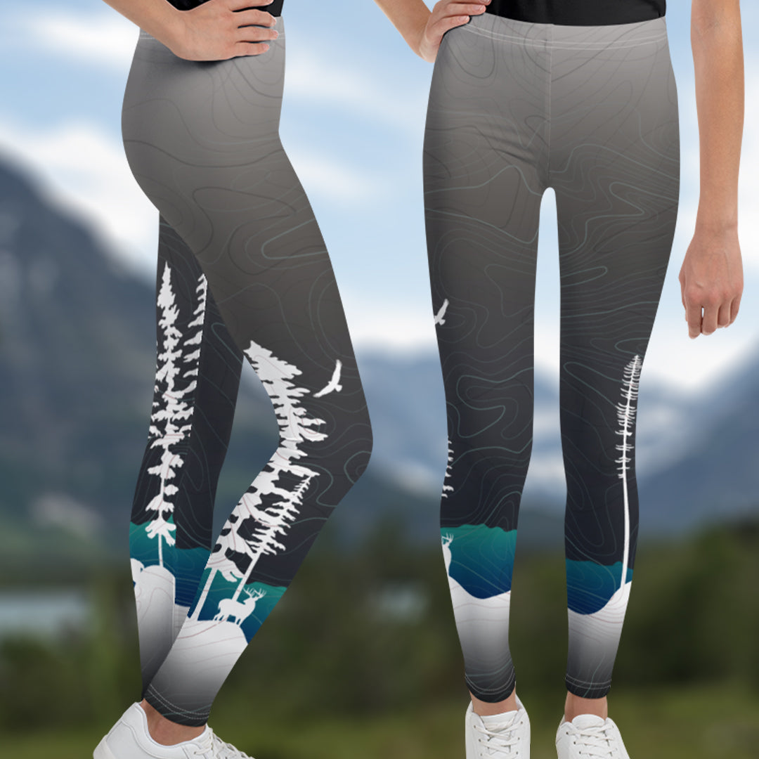 SnowVember Deer - Youth Leggings