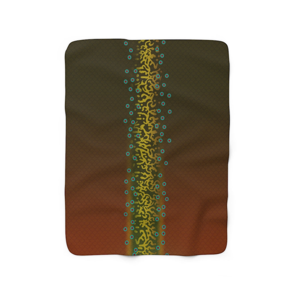 Brook Trout - Sherpa Fleece Blanket