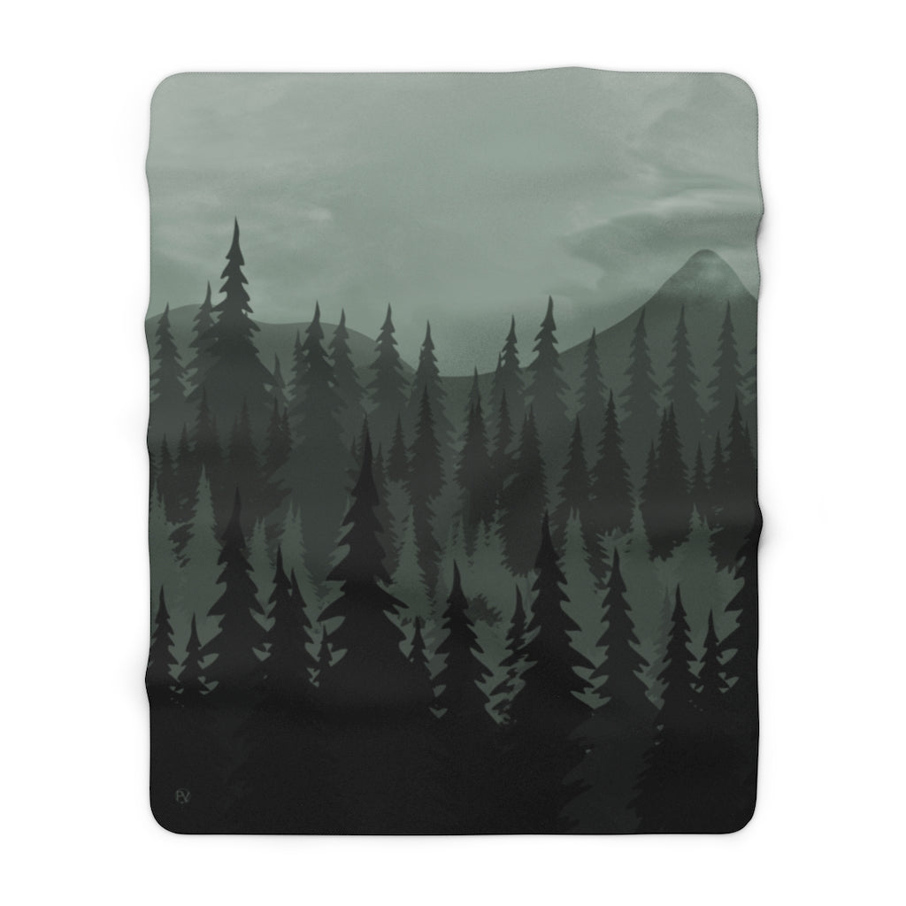 Old Growth - Sherpa Fleece Blanket