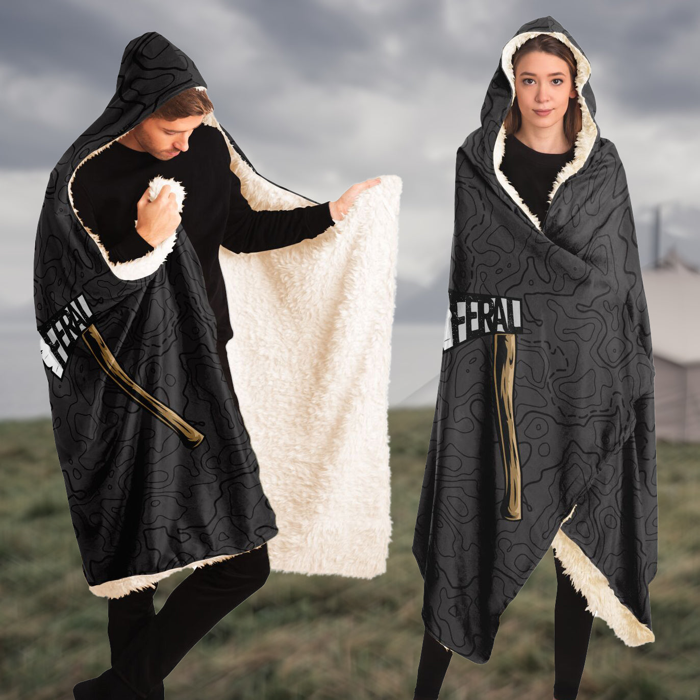 Hooded blanket 2024 throw