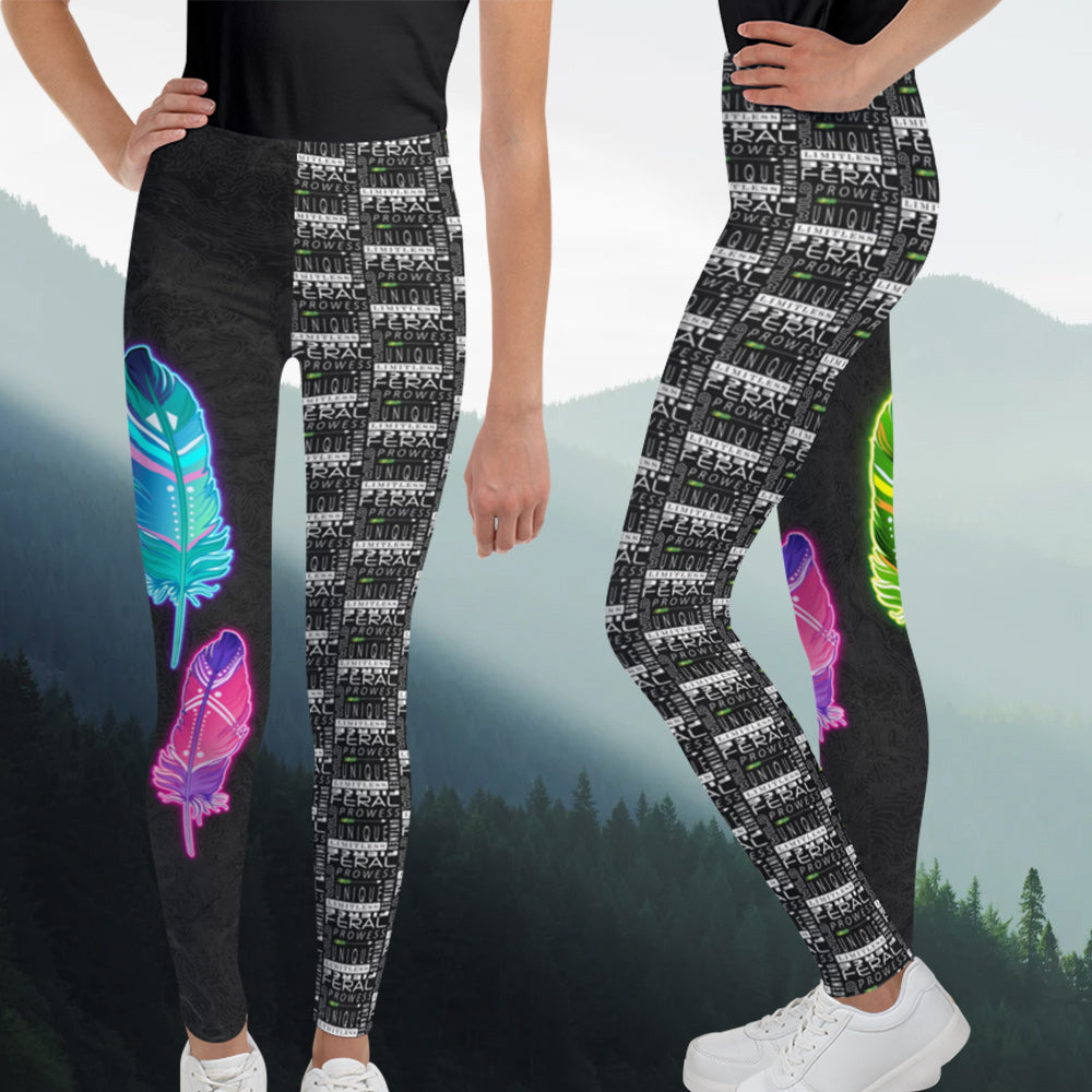 Glow Feral Soul - Youth Leggings