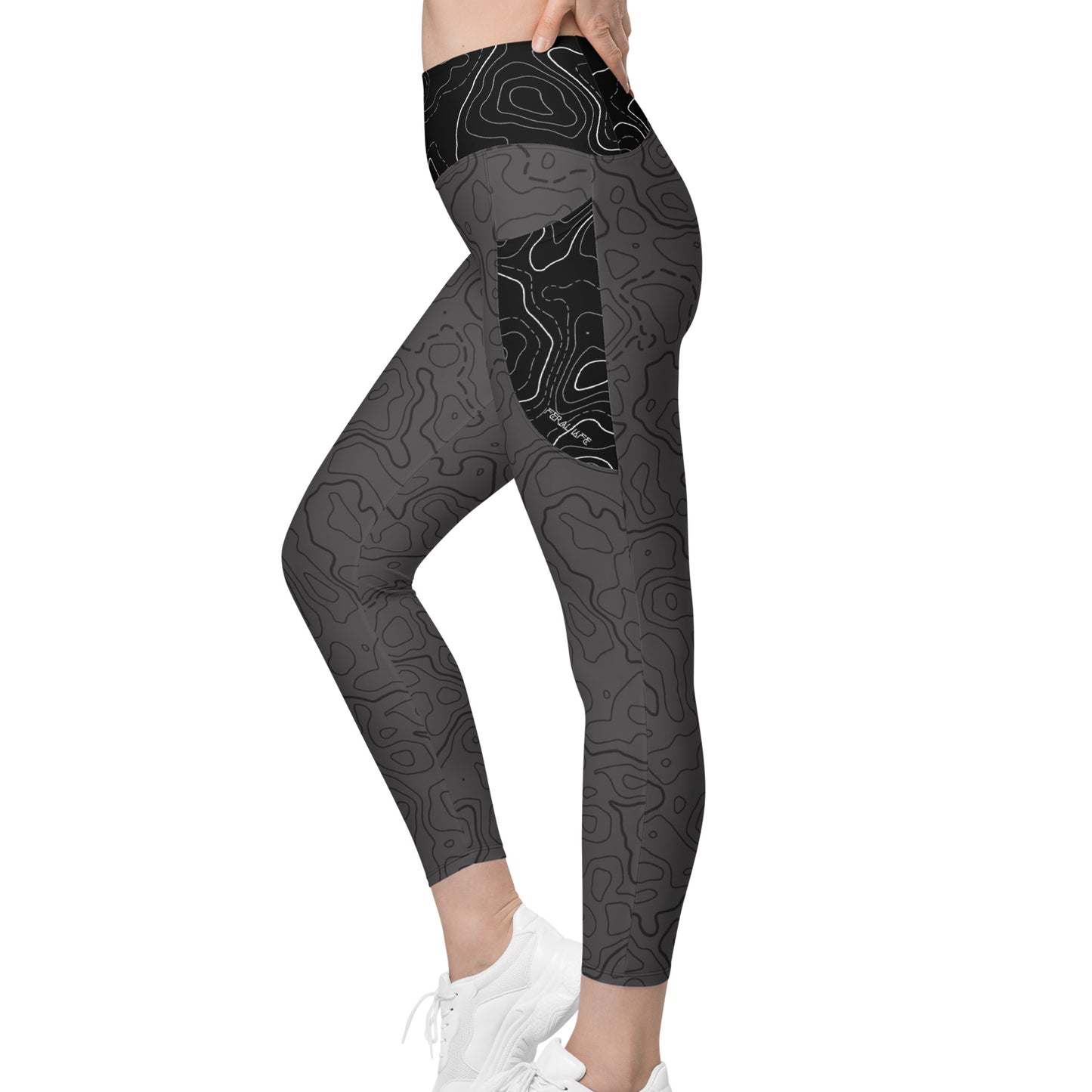Grey + Black Topo - Pocket Leggings