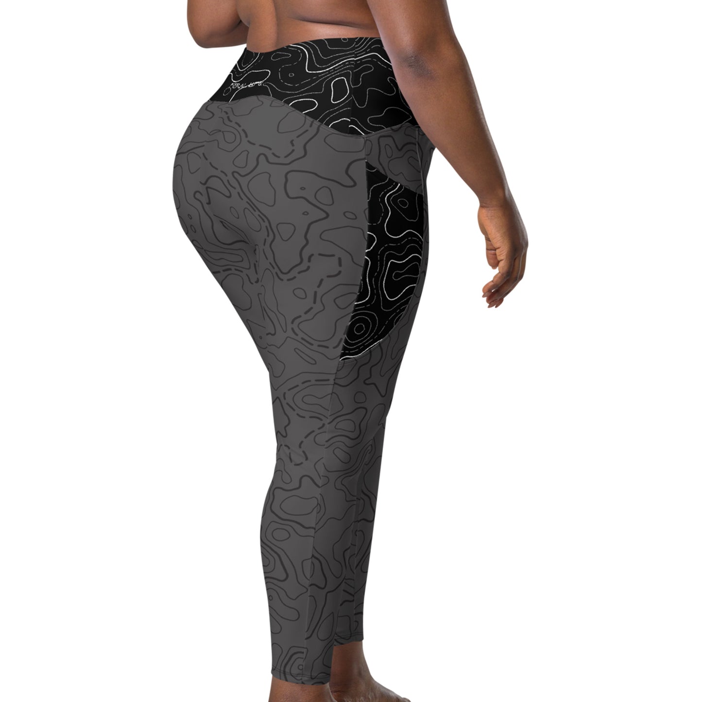 Grey + Black Topo - Pocket Leggings