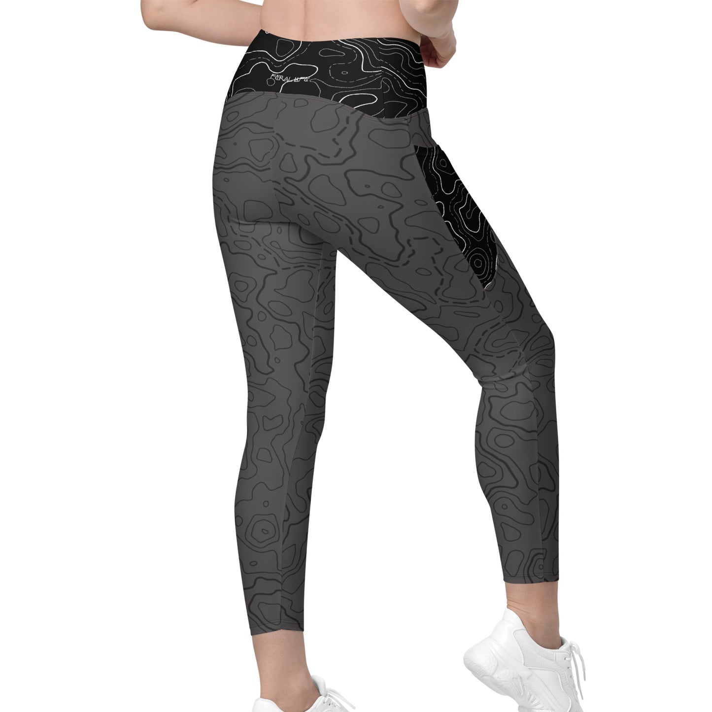 Grey + Black Topo - Pocket Leggings