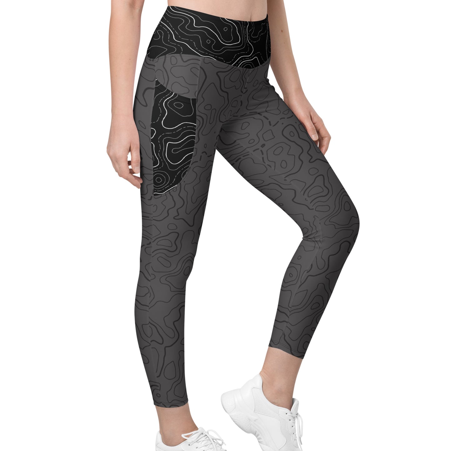 Grey + Black Topo - Pocket Leggings