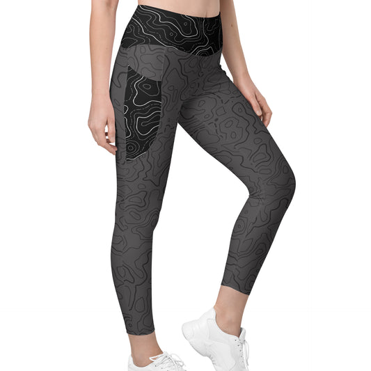 Grey + Black Topo - Pocket Leggings