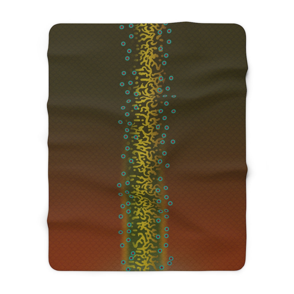 Brook Trout - Sherpa Fleece Blanket