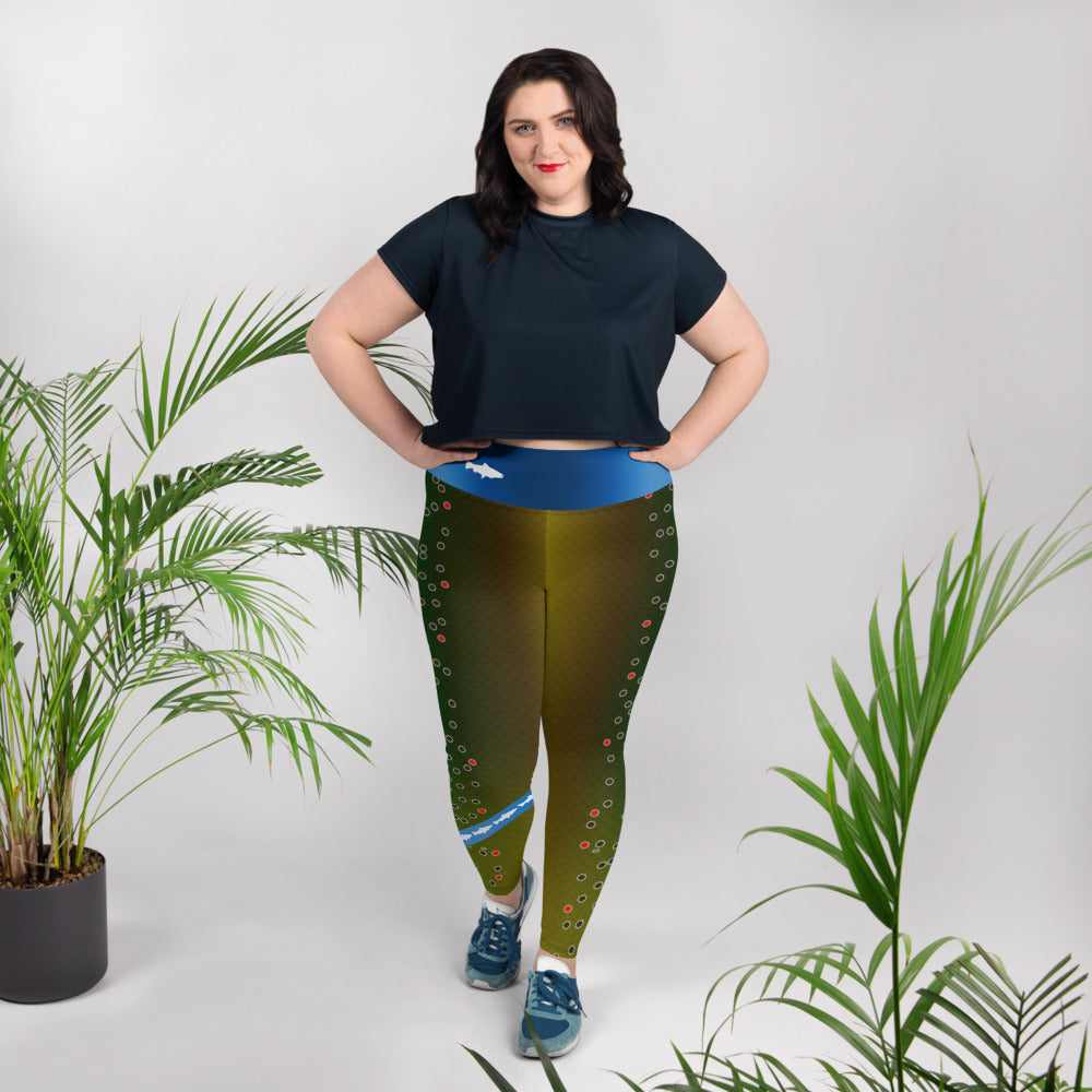 Brown Trout - Curvy Size Leggings