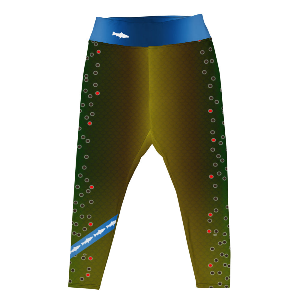 Brown Trout - Curvy Size Leggings