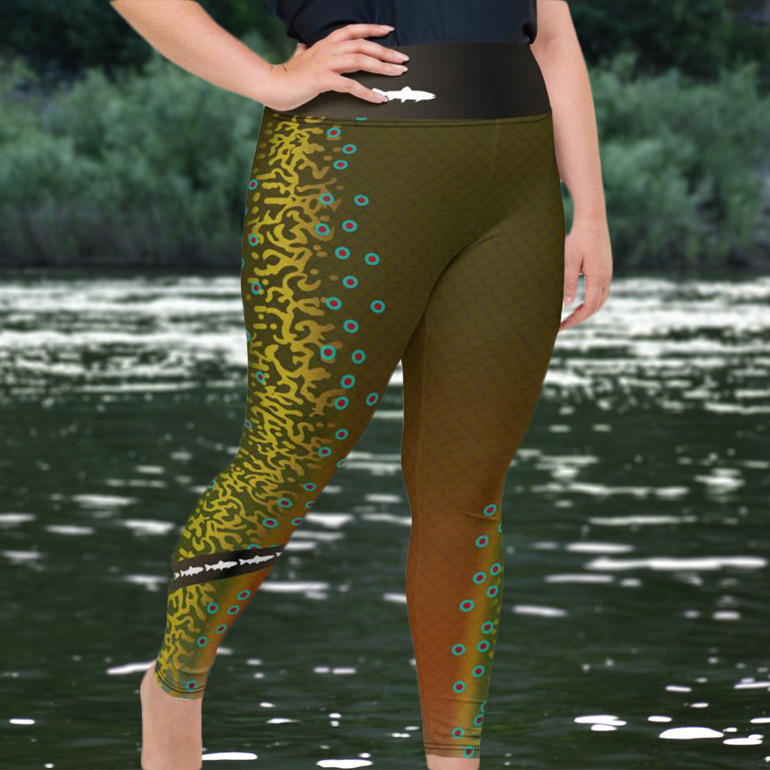 Brook Trout - Curvy Size Leggings