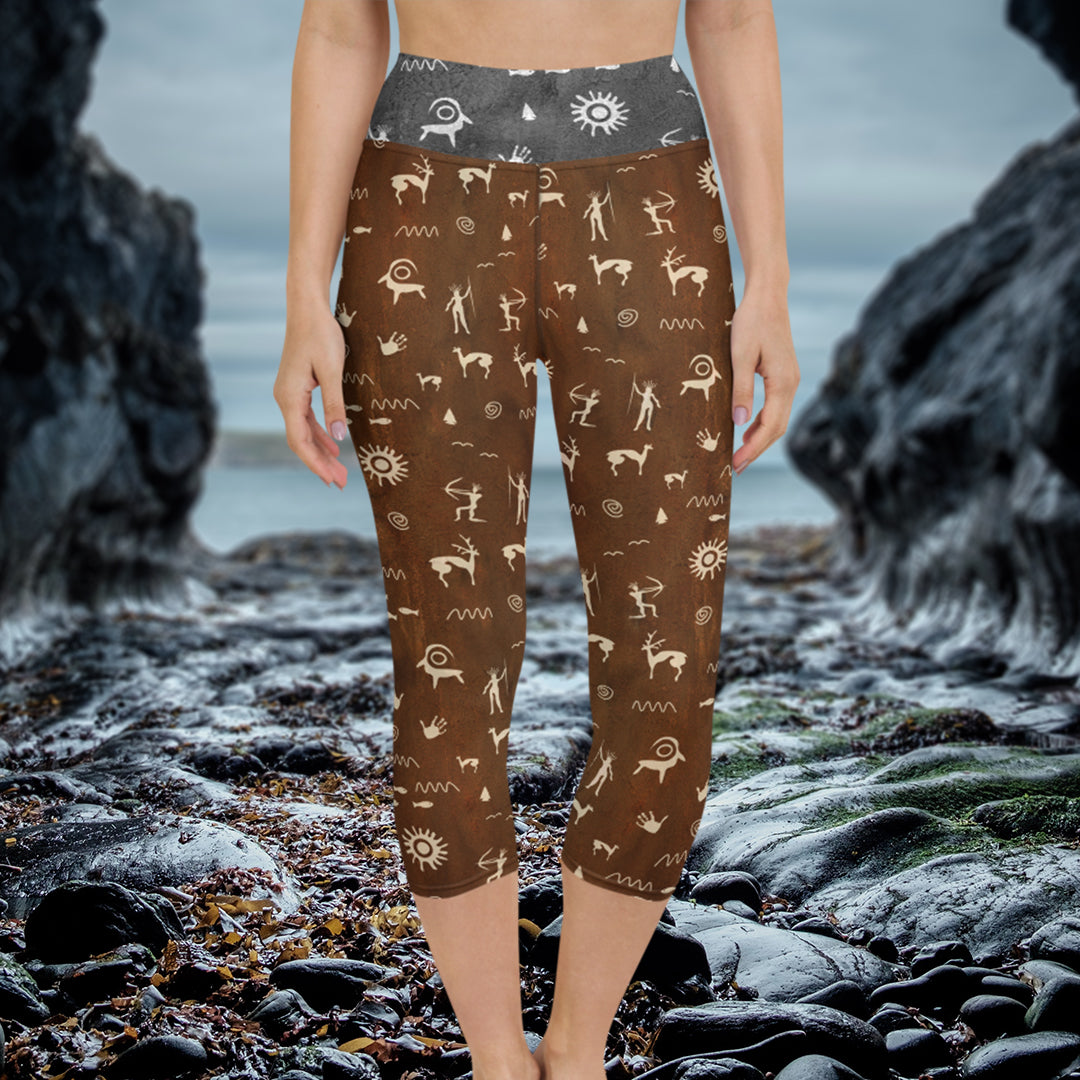 Primitive Press in Brown - Capris