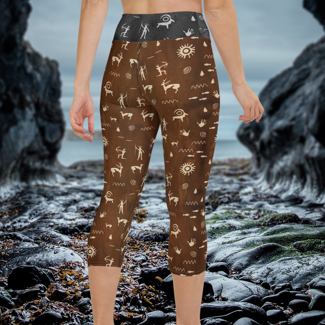Primitive Press in Brown - Capris