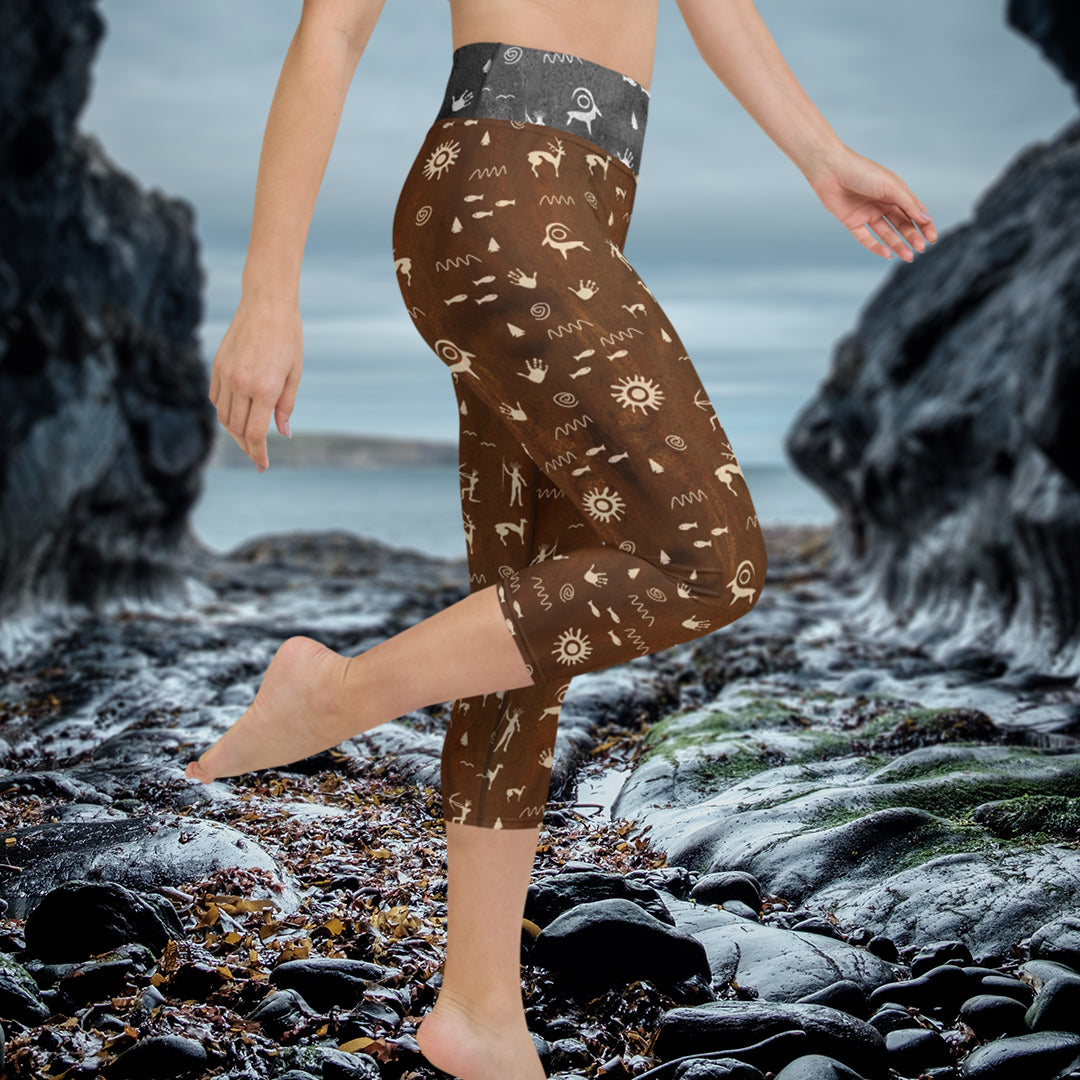 Primitive Press in Brown - Capris