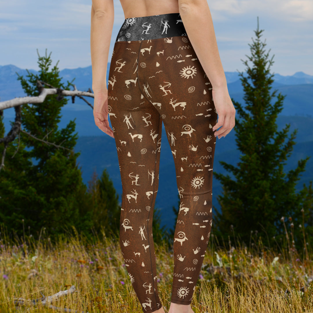 Primitive Press in Brown - Leggings