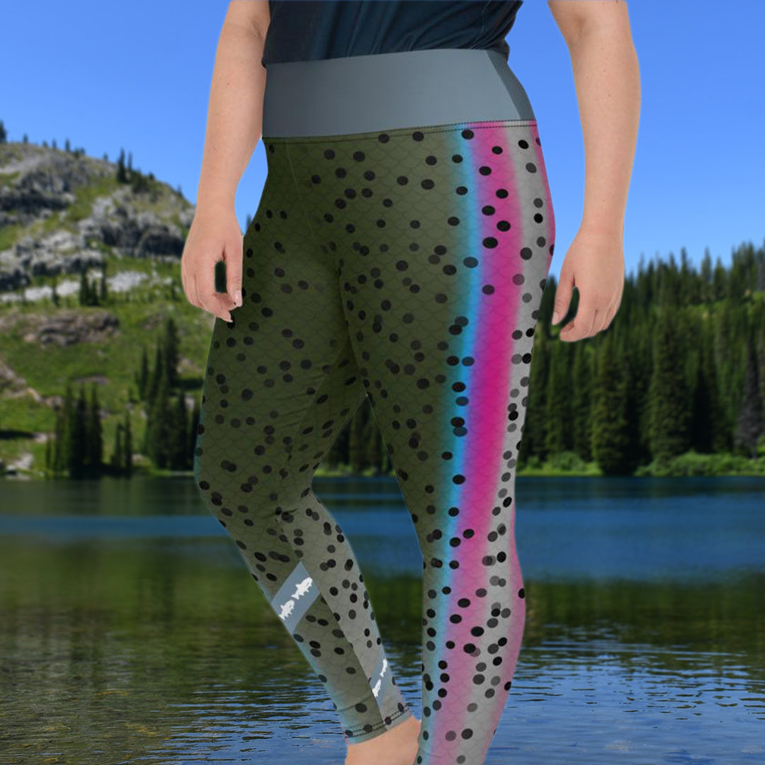 Rainbow Trout - Curvy Size Leggings