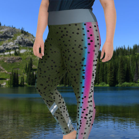 Rainbow Trout - Curvy Size Leggings