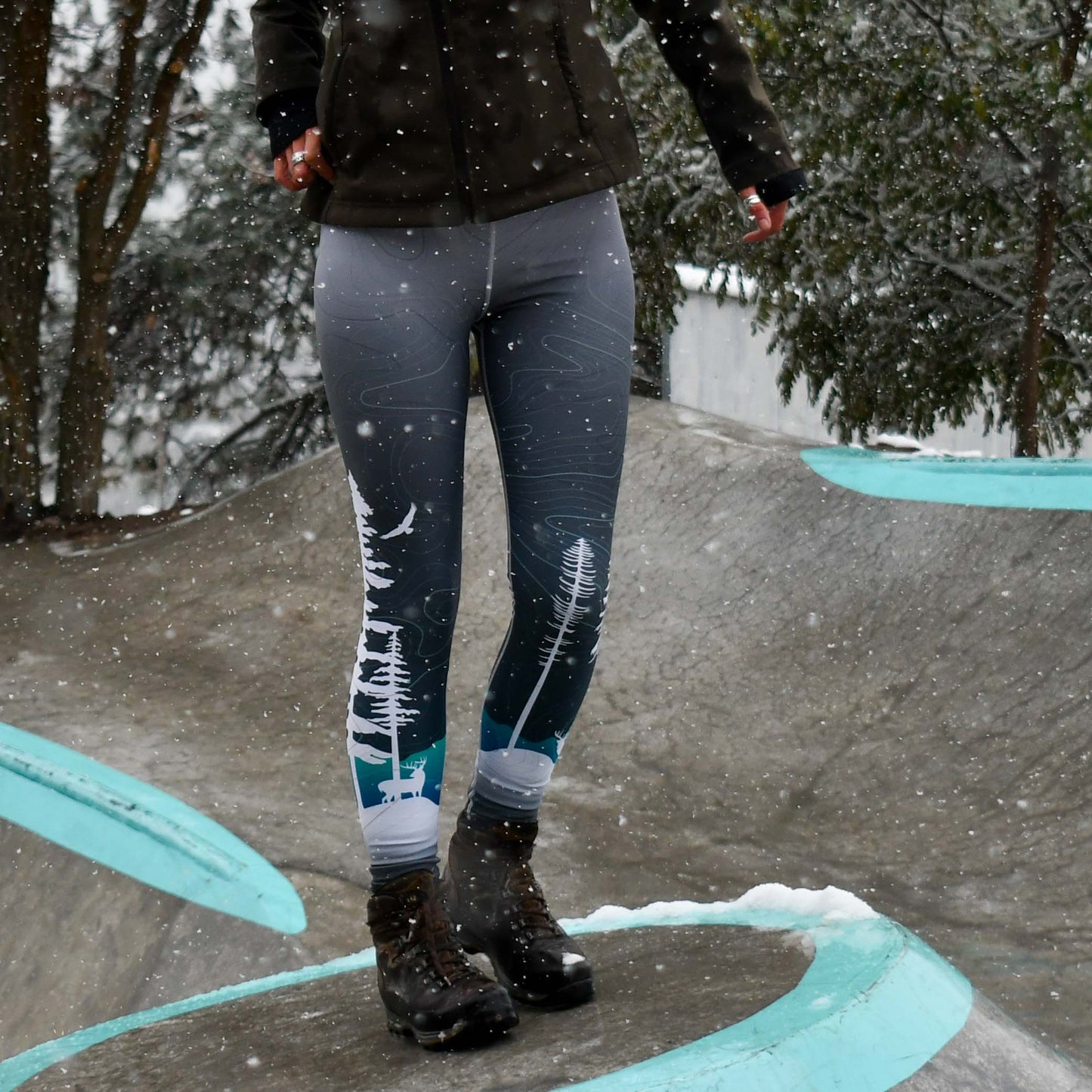 SnowVember Deer - Leggings