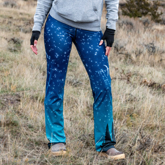 Feral Lyfe Mountain Mist Flare Leggings  Women's Outdoor Adventure Wear -  Embrace Nature's Majesty