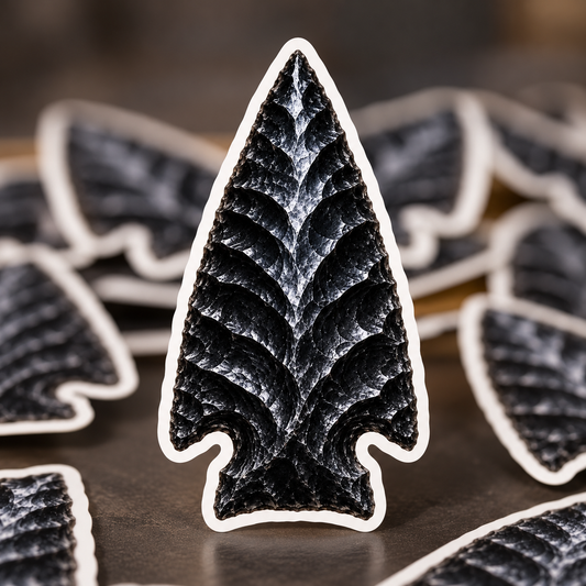 Obsidian Arrowhead Sticker