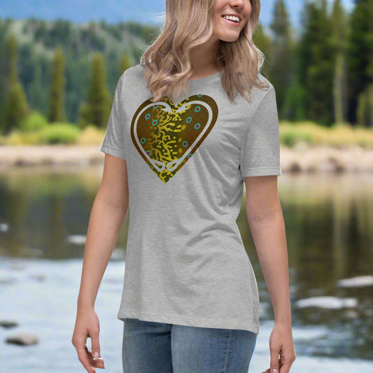 Brook Trout - Fishing Love - Women's Relaxed T-Shirt