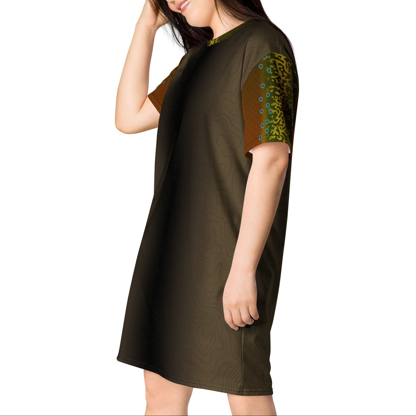Brook Trout - Long Tee Dress - M / 1 Brook Trout - Long Tee Dress - M / 1