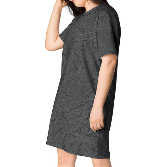 Basics: Cracked Pepper - Long Tee Dress