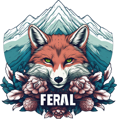 Feral Fox - Longline Hoodie
